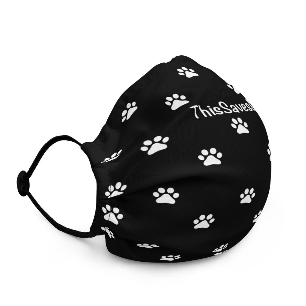 ThisSavesDogs Face Mask - Black