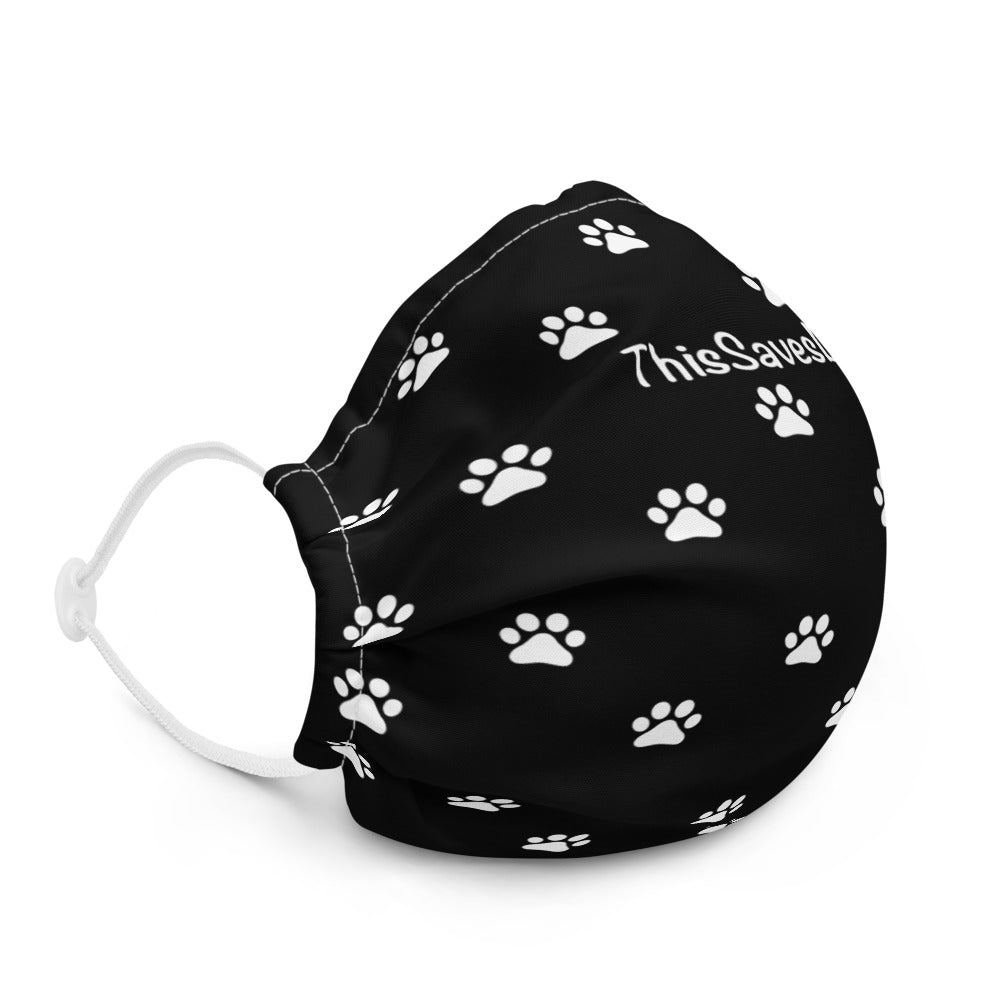 ThisSavesDogs Face Mask - Black