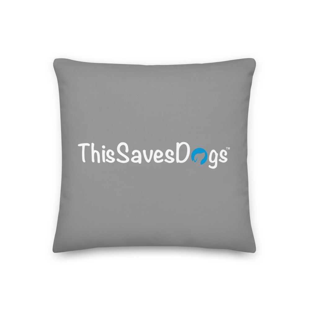 Pit Bull Silhouette Premium Pillow