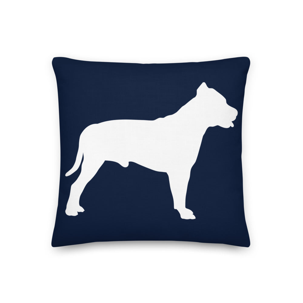 Pit Bull Silhouette Premium Pillow