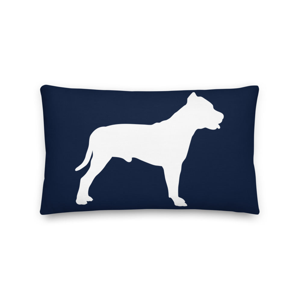 Pit Bull Silhouette Premium Pillow