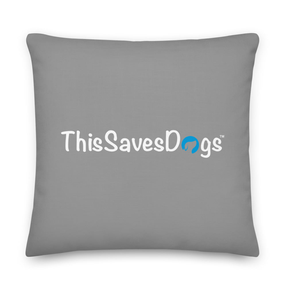 Pit Bull Silhouette Premium Pillow