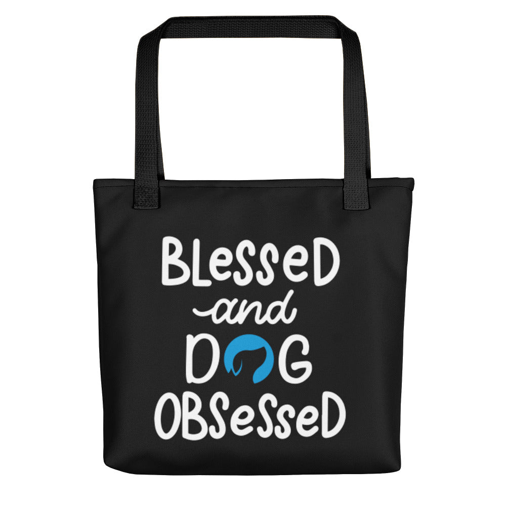 Blessed and Dog Obsessed Tote Bag