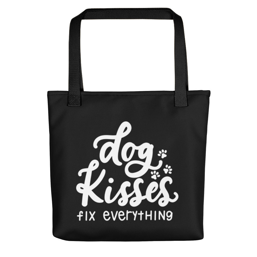 Dog Kisses Fix Everything Tote Bag