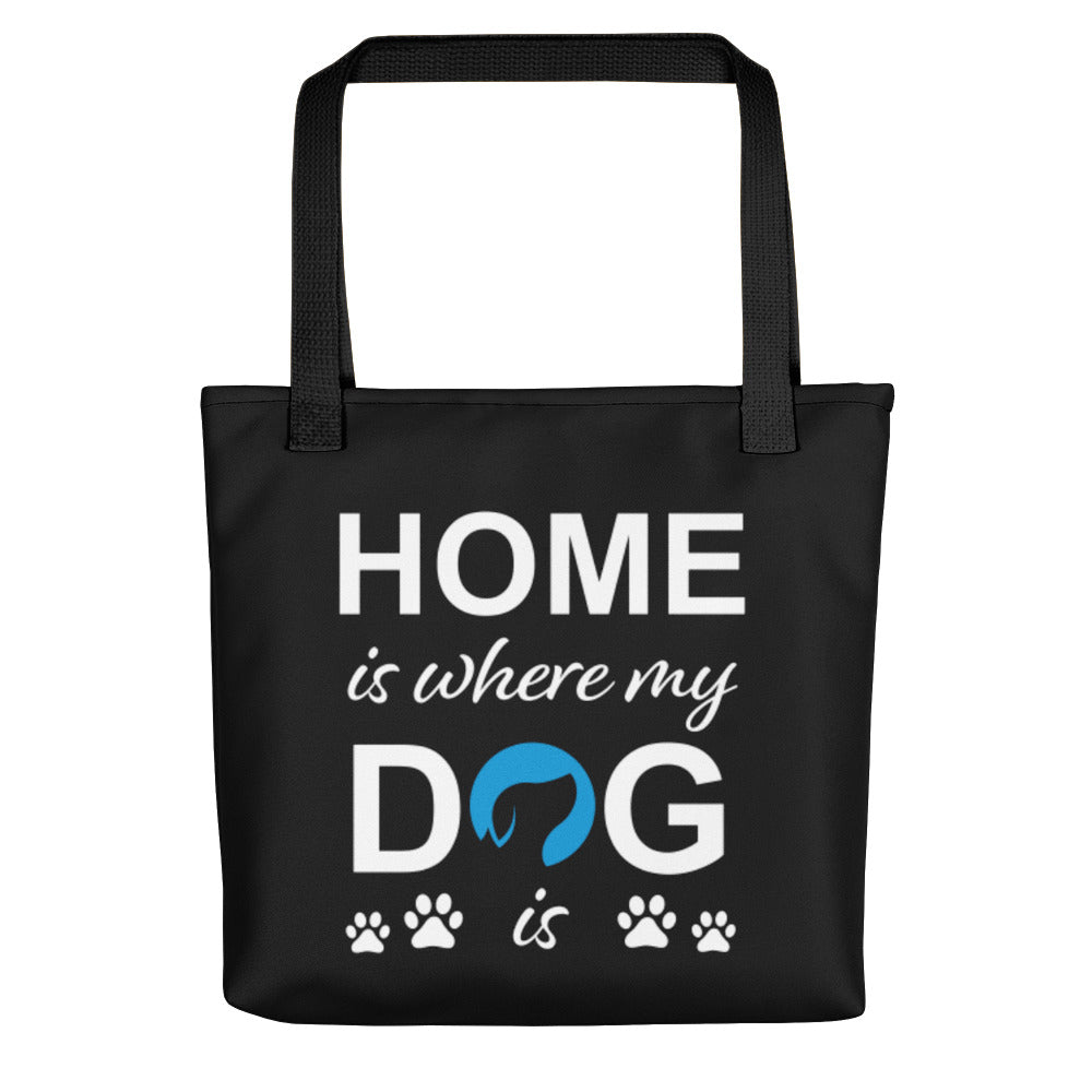 Home is Where My Dog Is Logo Tote Bag