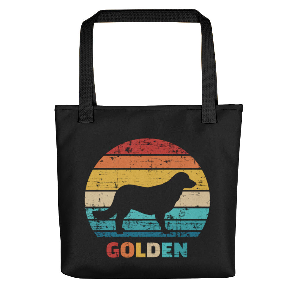 Vintage Golden Retriever Tote Bag