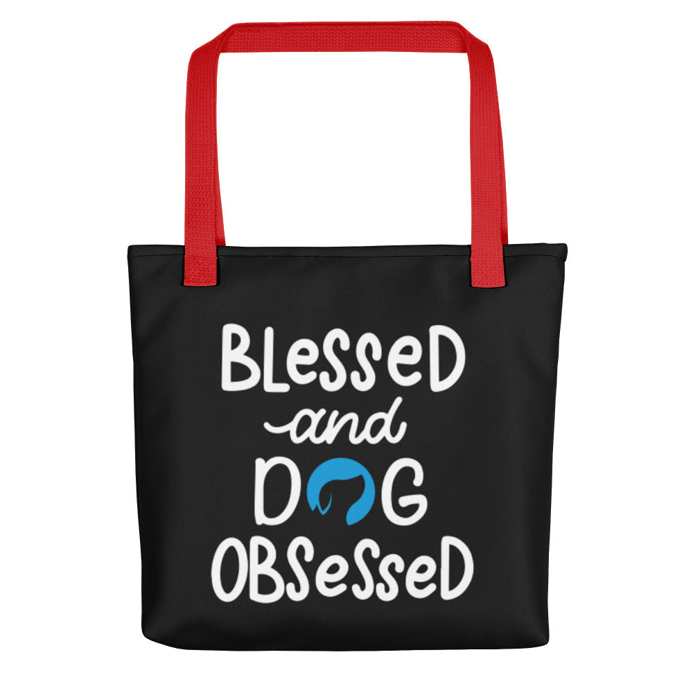 Blessed and Dog Obsessed Tote Bag