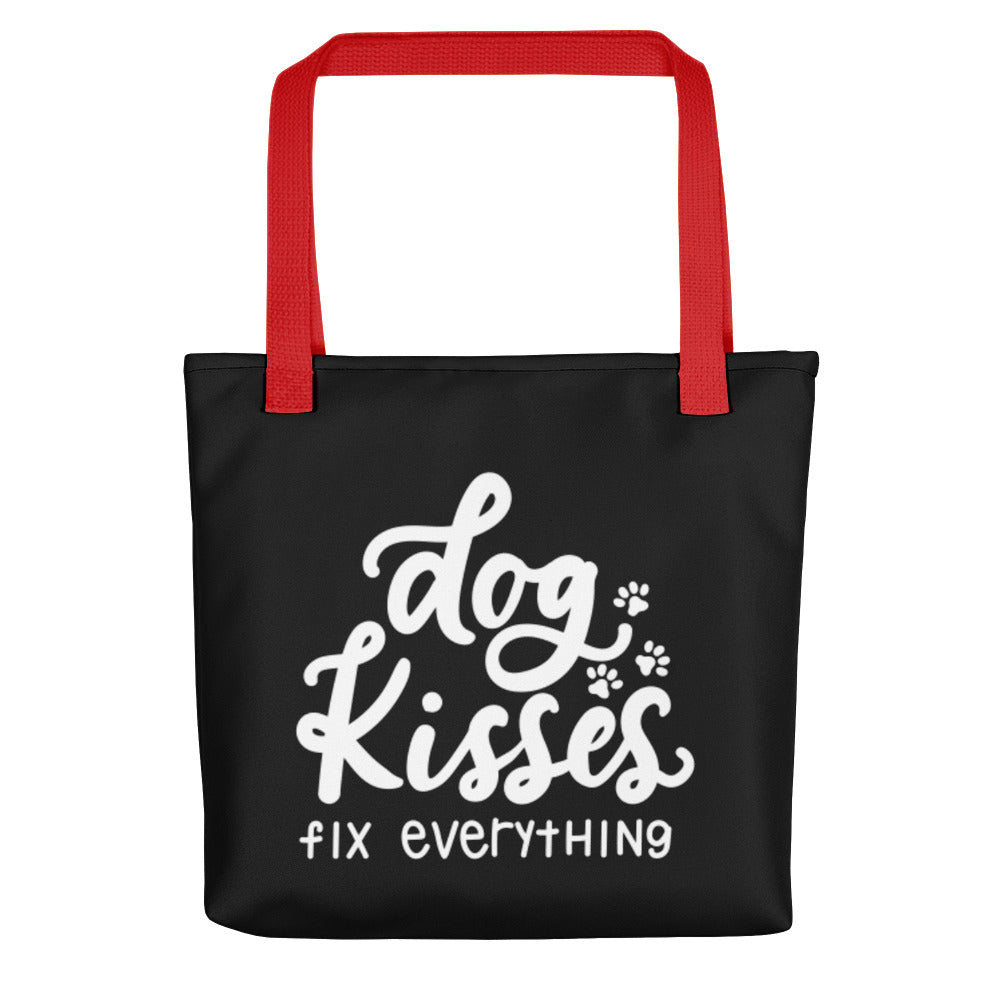 Dog Kisses Fix Everything Tote Bag