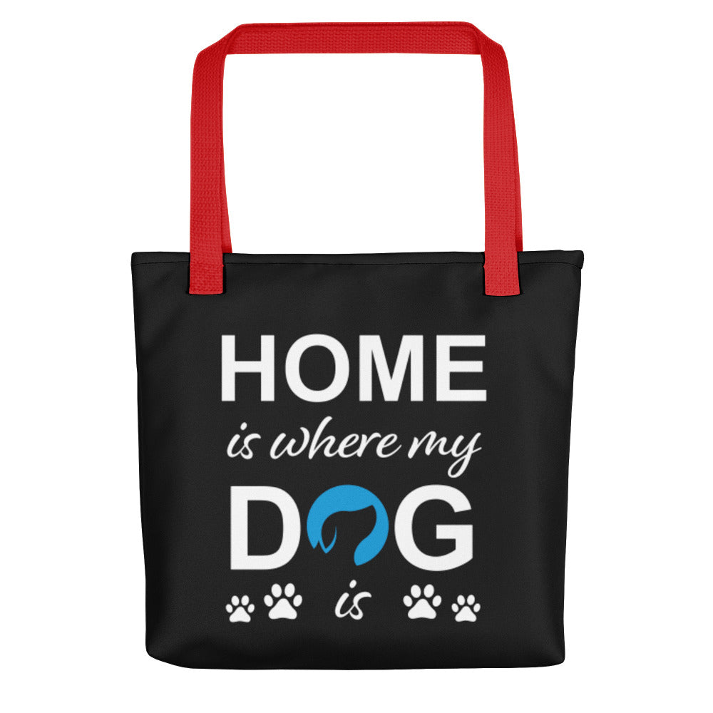 Home is Where My Dog Is Logo Tote Bag