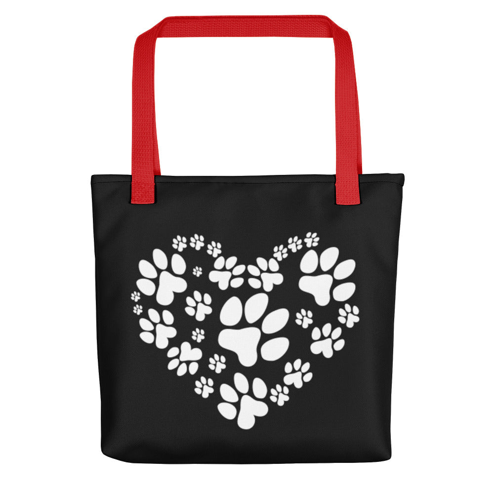 Paw Heart Tote Bag