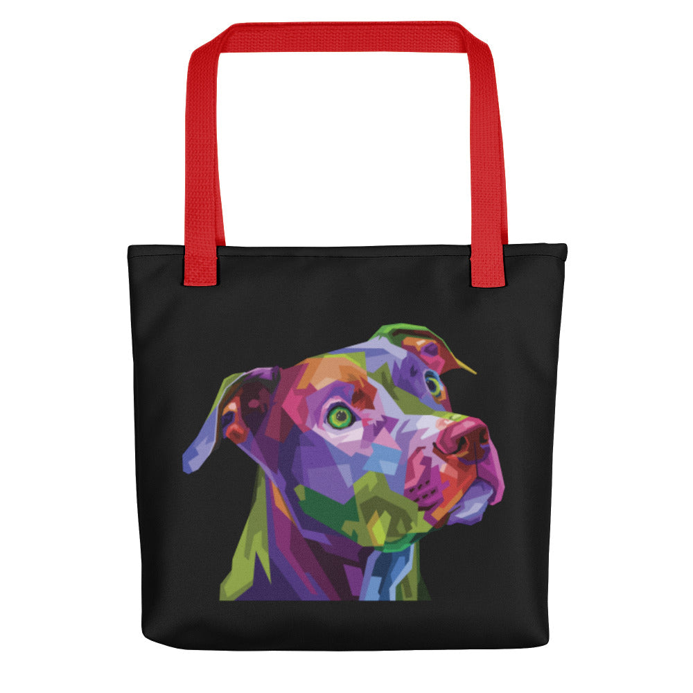 Pit Bull Pop Art Tote Bag