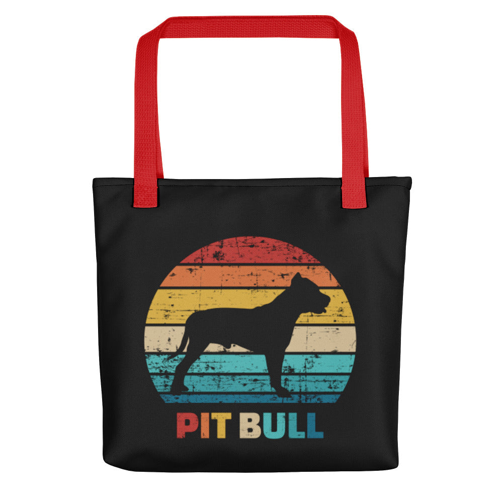 Vintage Pit Bull Tote Bag