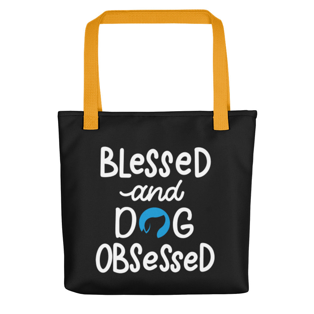 Blessed and Dog Obsessed Tote Bag