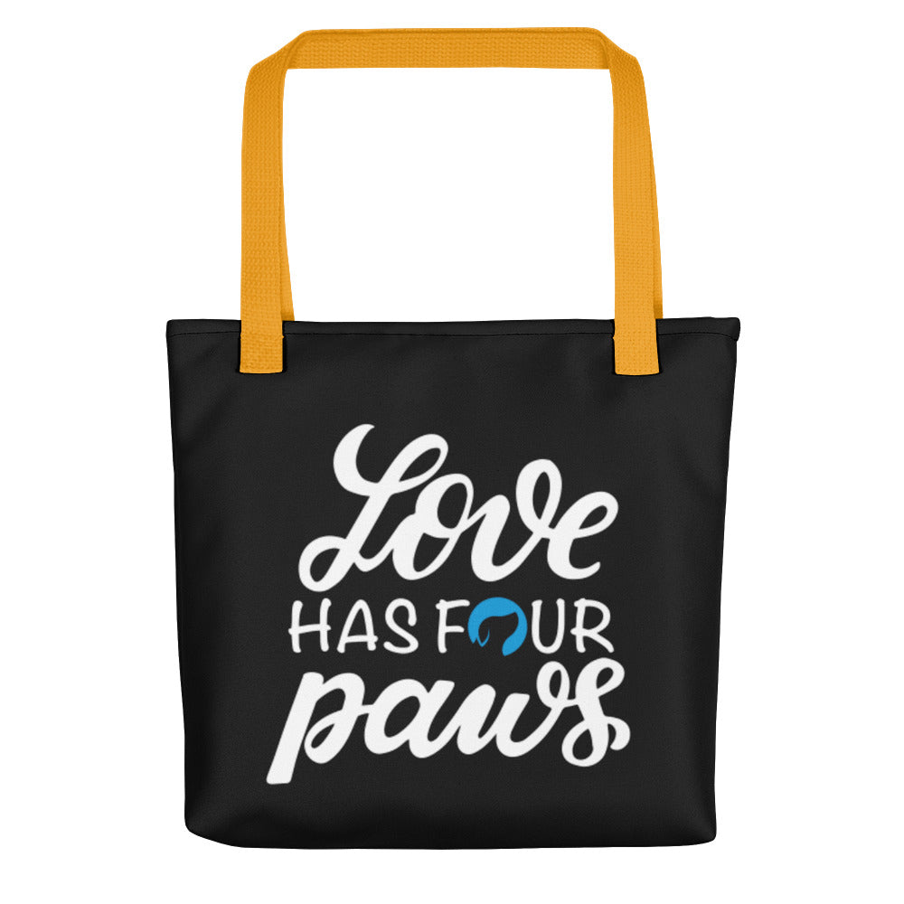 Love Has Four Paws Tote Bag