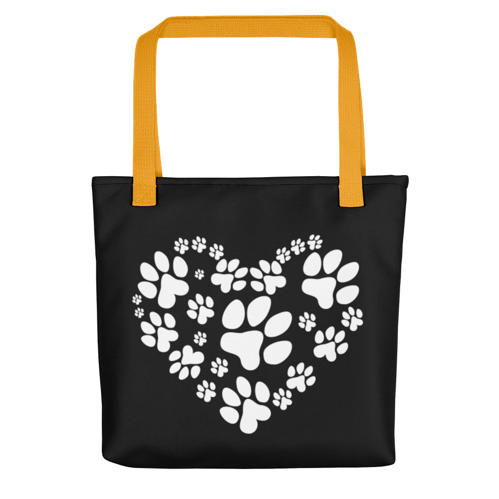 Paw Heart Tote Bag