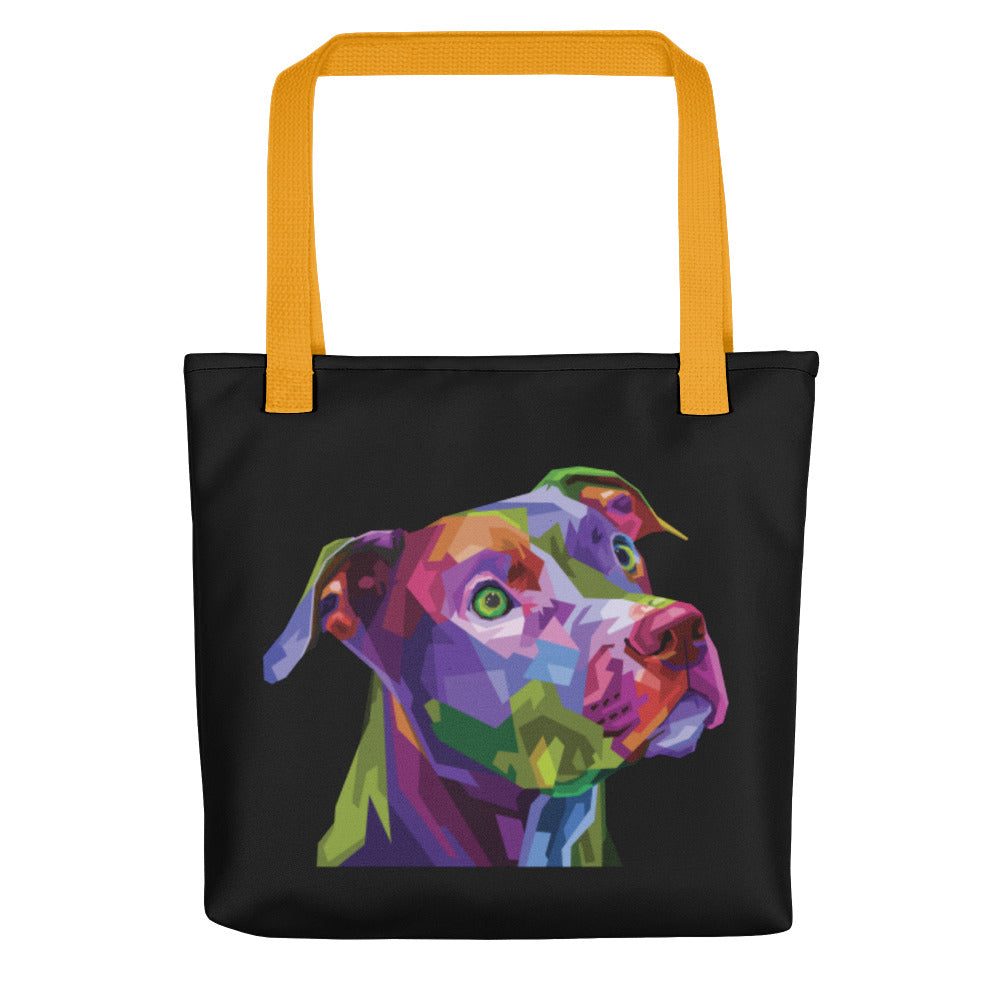 Pit Bull Pop Art Tote Bag