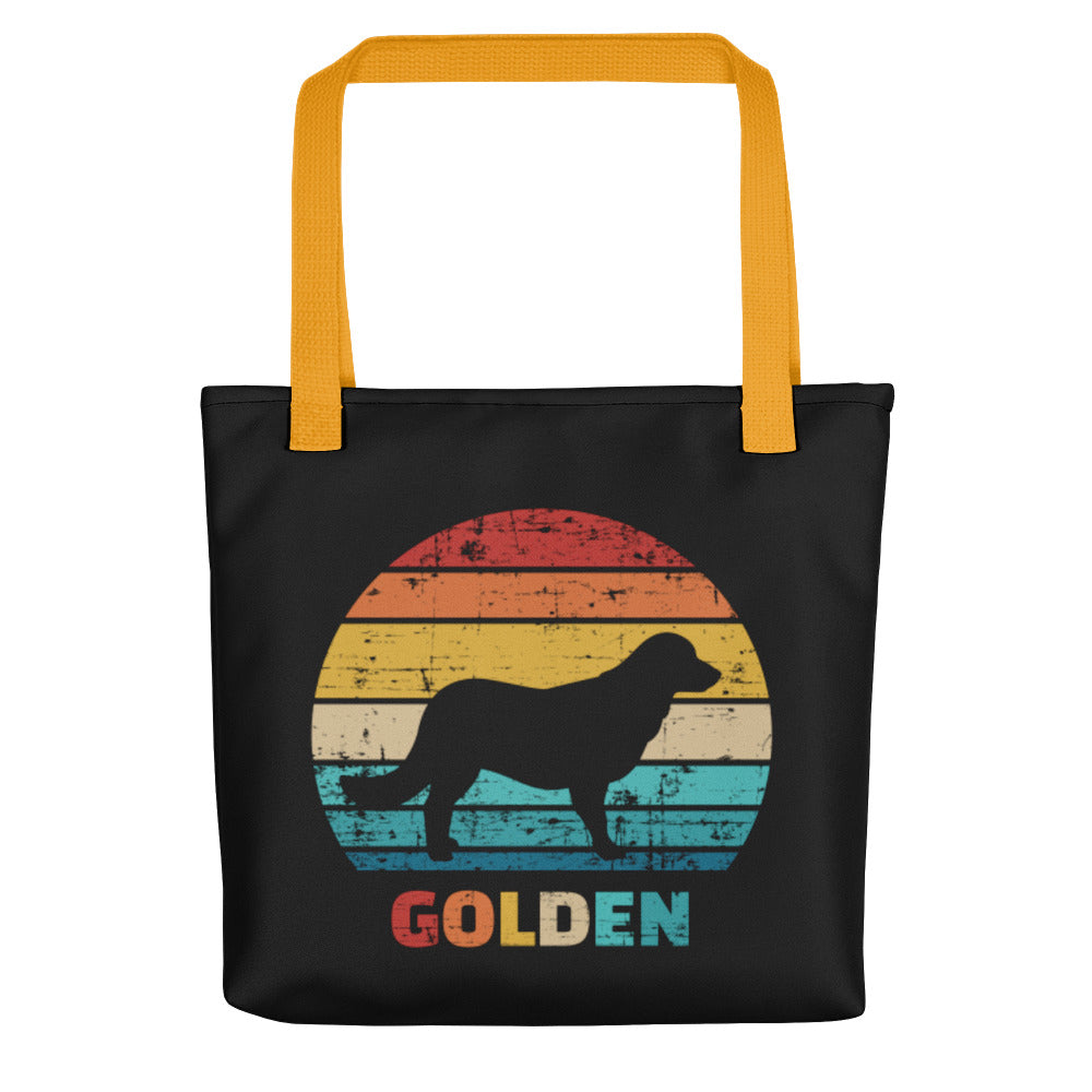 Vintage Golden Retriever Tote Bag