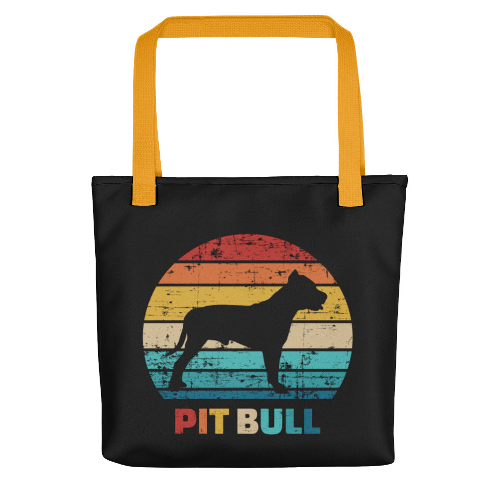 Vintage Pit Bull Tote Bag