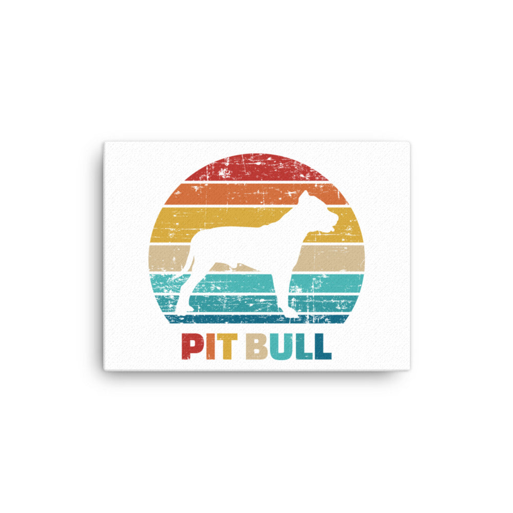 Vintage Pit Bull Canvas Print