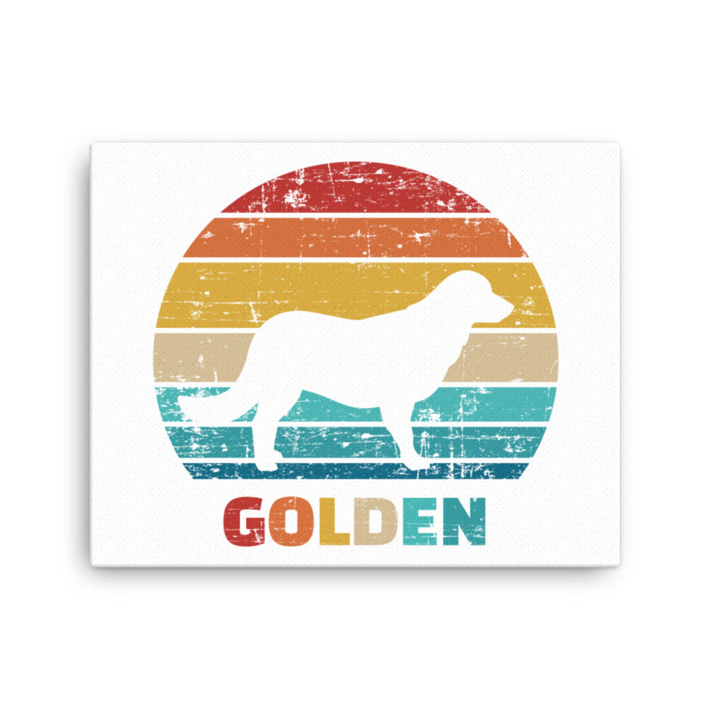 Vintage Golden Retriever Canvas Print