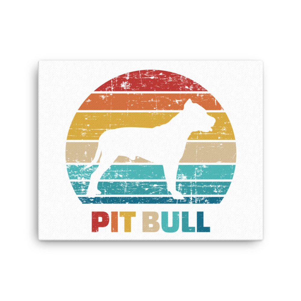 Vintage Pit Bull Canvas Print