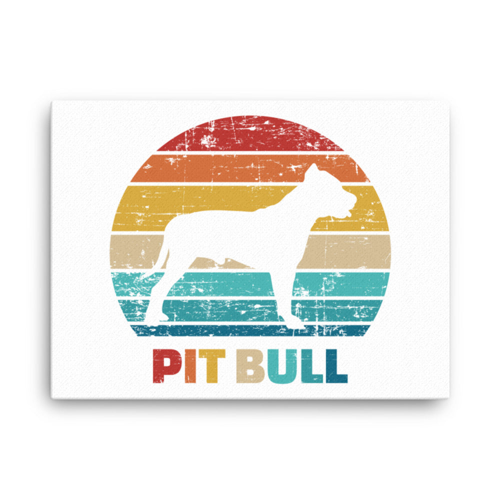 Vintage Pit Bull Canvas Print