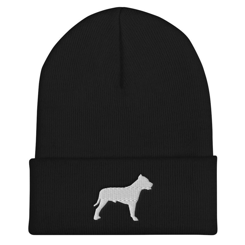 Pit Bull Silhouette Beanie