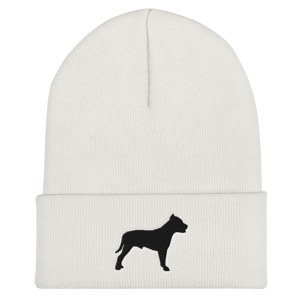 Pit Bull Silhouette Beanie