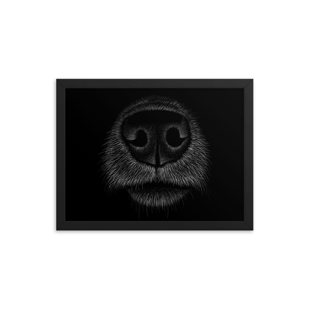 Dog Nose Framed Print