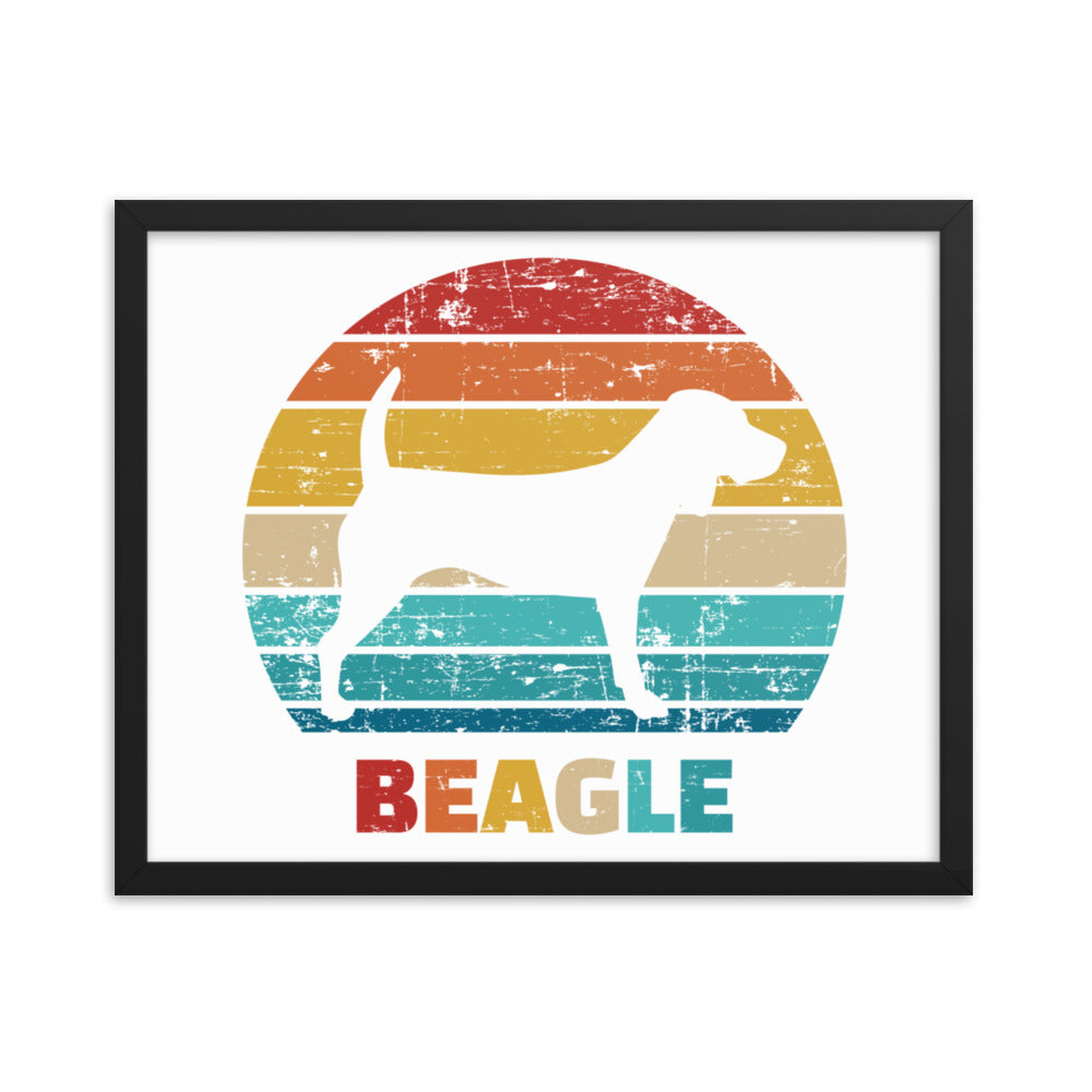 Vintage Beagle Framed Print