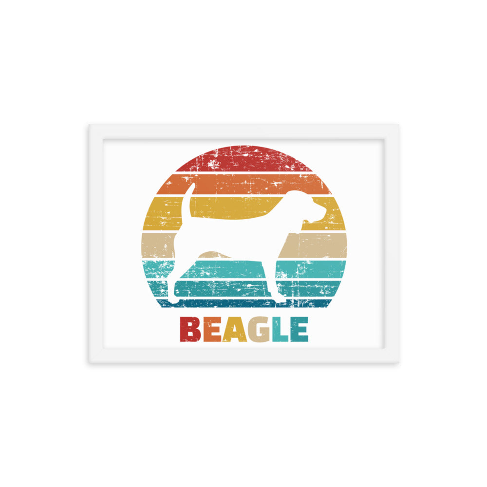 Vintage Beagle Framed Print