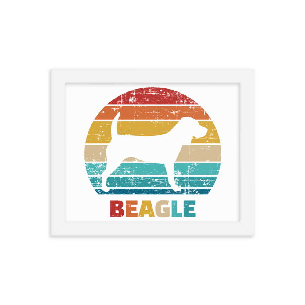 Vintage Beagle Framed Print