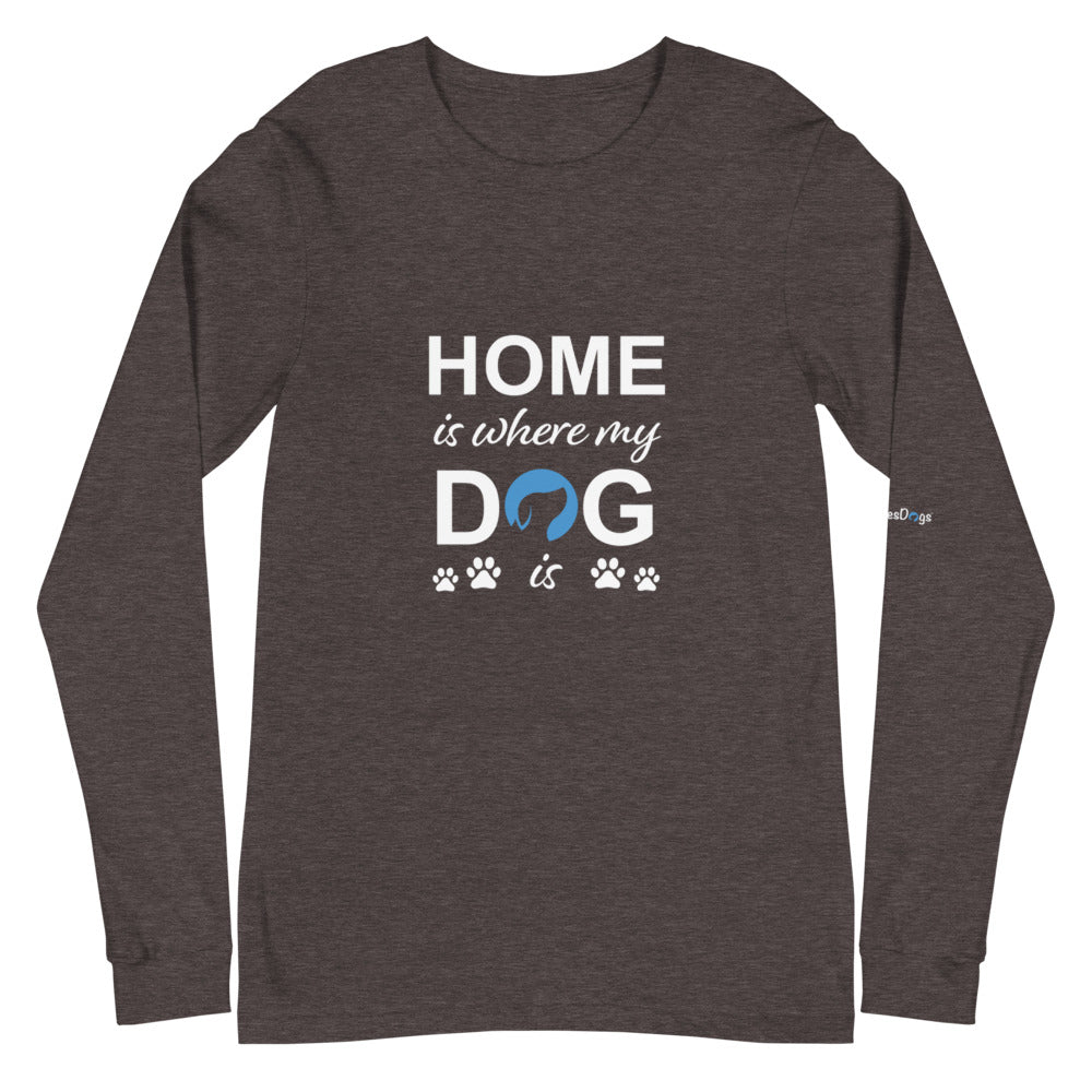 Home is Where My Dog is Logo Long Sleeve Tee