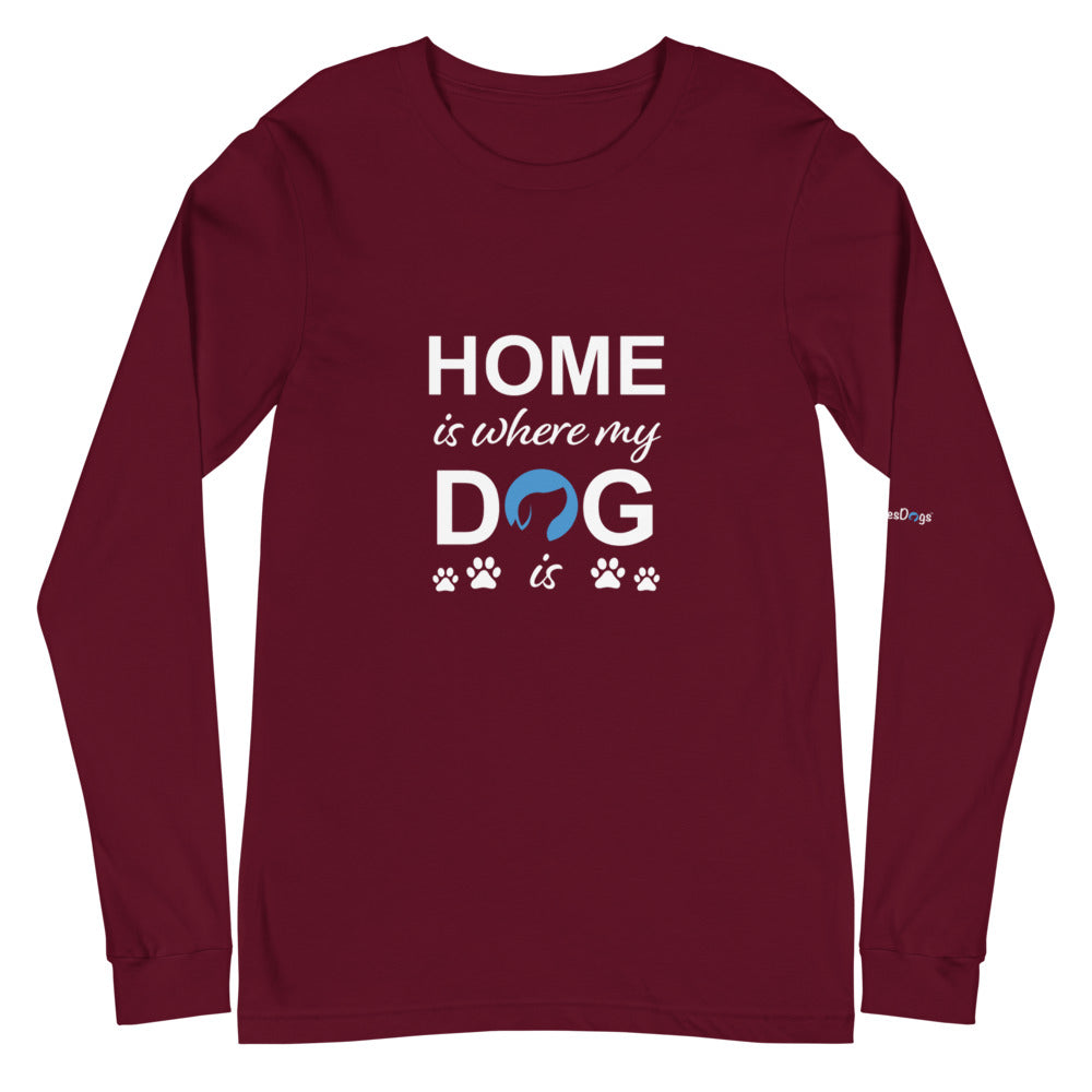 Home is Where My Dog is Logo Long Sleeve Tee