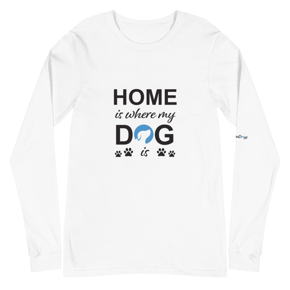 Home is Where My Dog is Logo Long Sleeve Tee