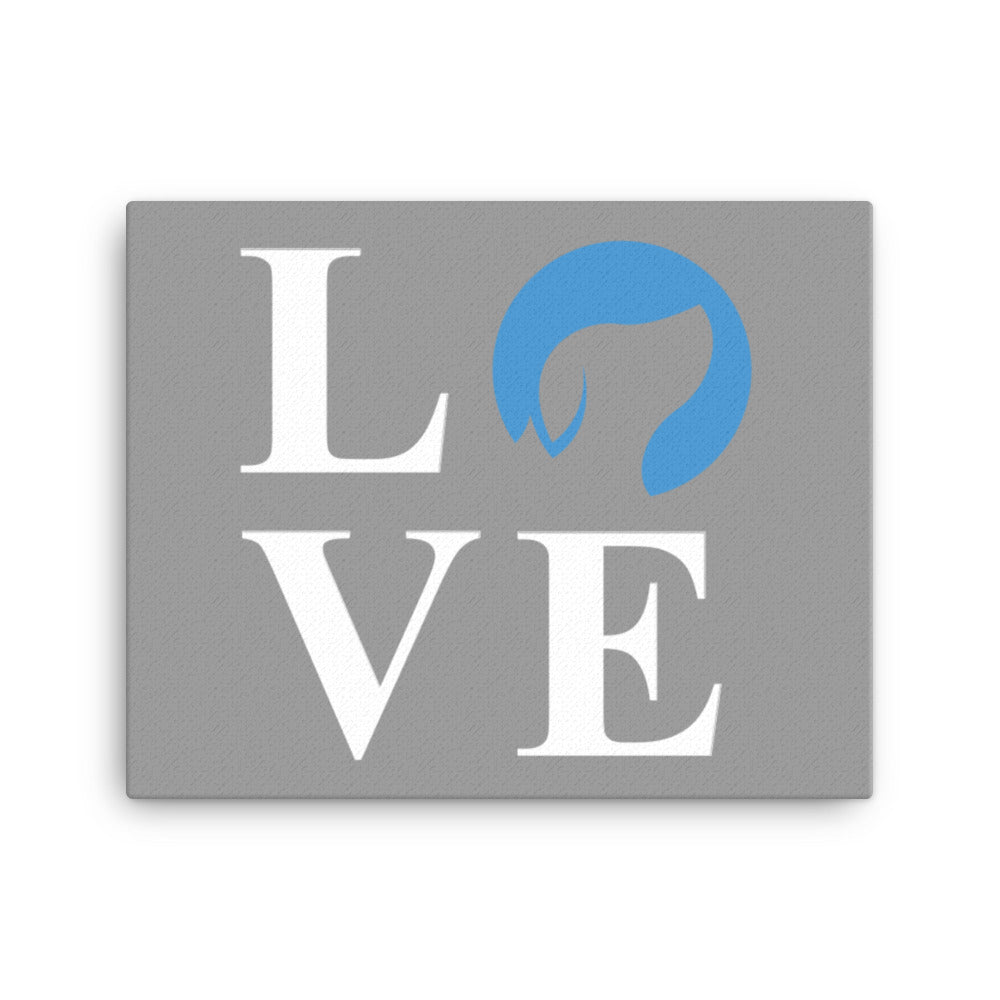 Love Logo Canvas - Grey