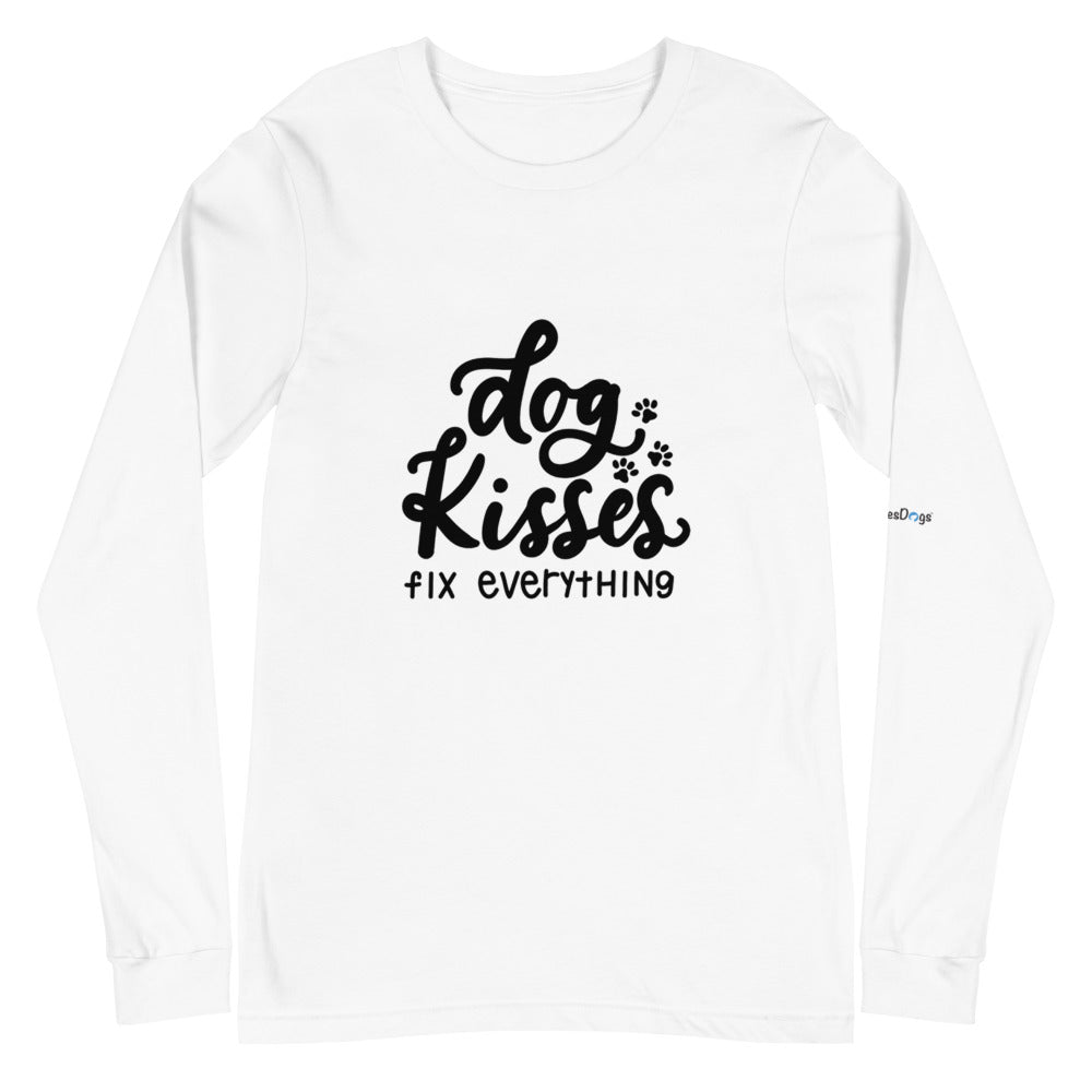 Dog Kisses Fix Everything Long Sleeve Tee