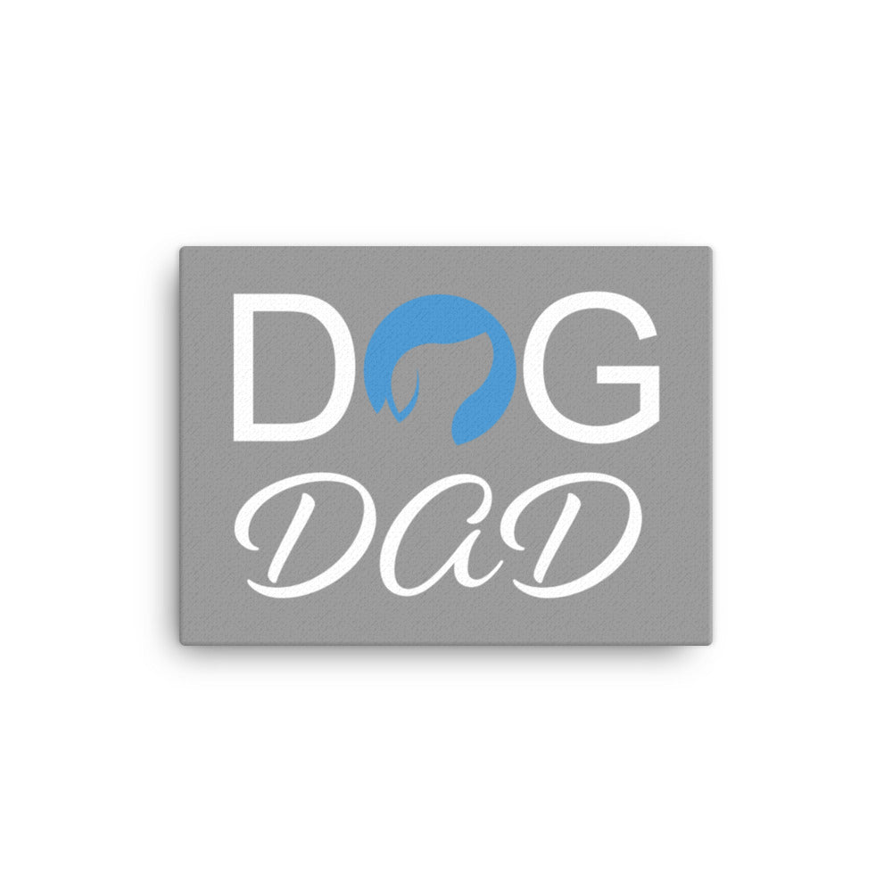 Dog Dad Canvas - Grey