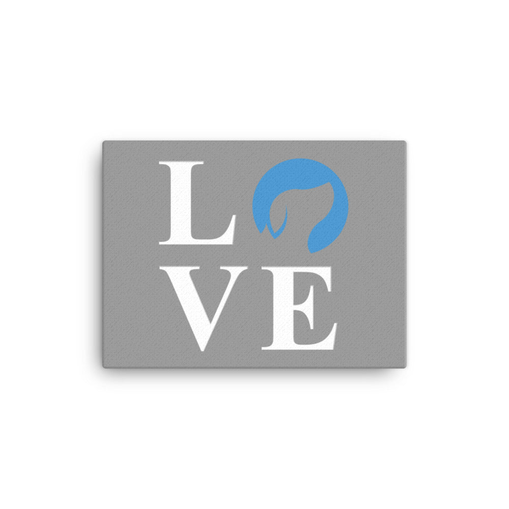 Love Logo Canvas - Grey