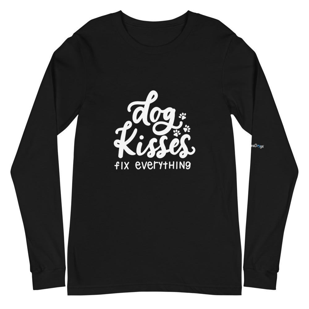 Dog Kisses Fix Everything Long Sleeve Tee