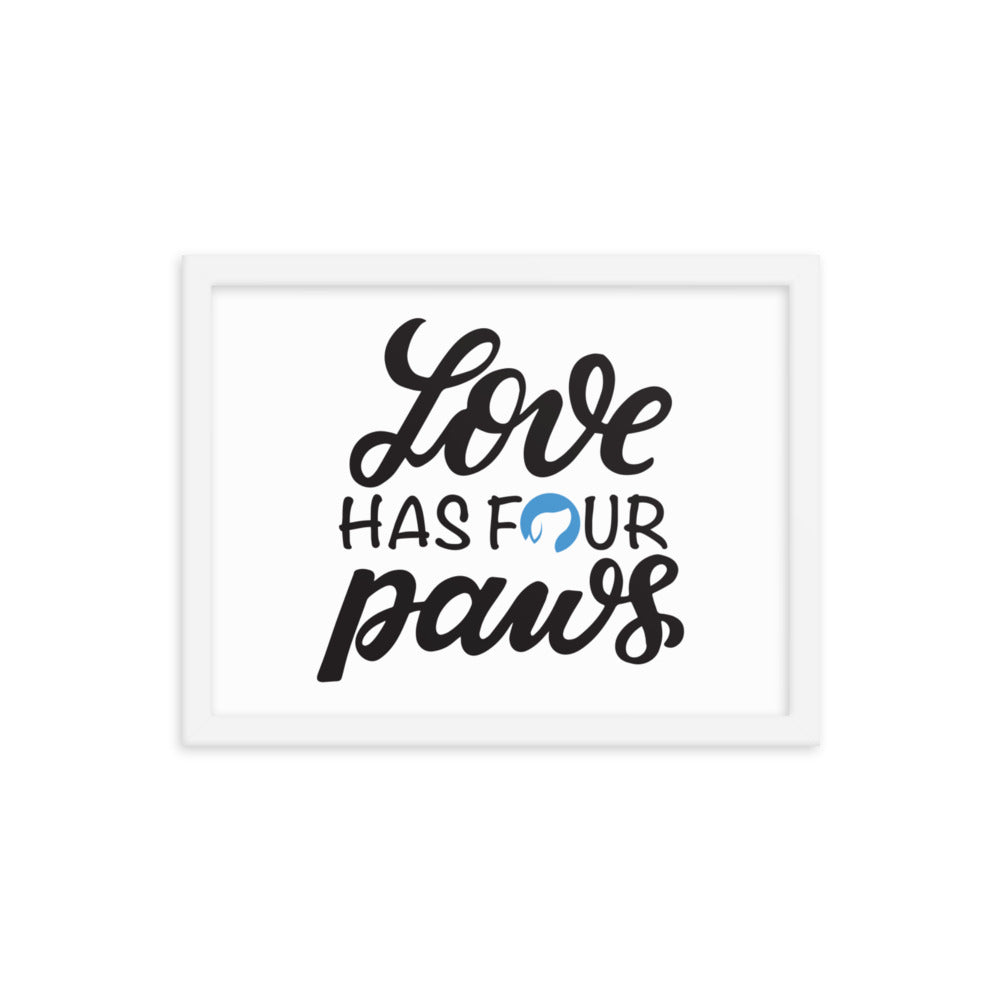 Love Has Four Paws Framed Print