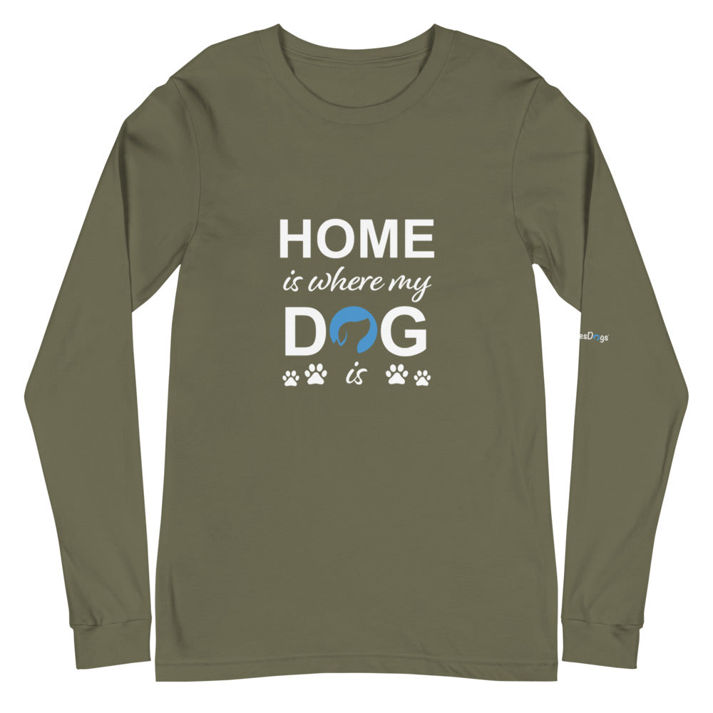 Home is Where My Dog is Logo Long Sleeve Tee