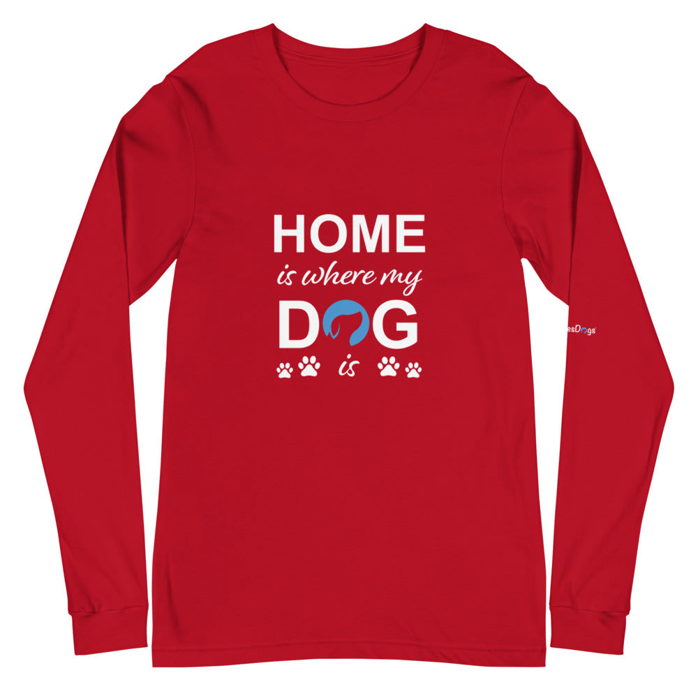 Home is Where My Dog is Logo Long Sleeve Tee