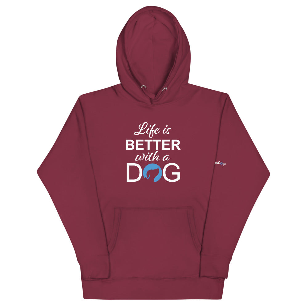 Life is Better with a Dog Logo Hoodie