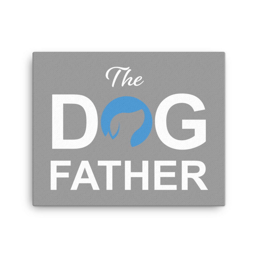 The Dog Father Canvas - Grey