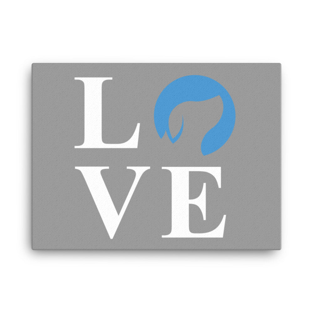 Love Logo Canvas - Grey