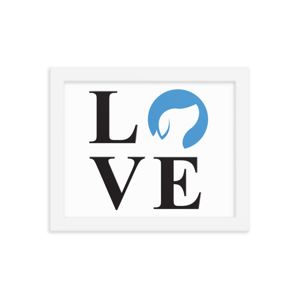 Love Logo Framed Print