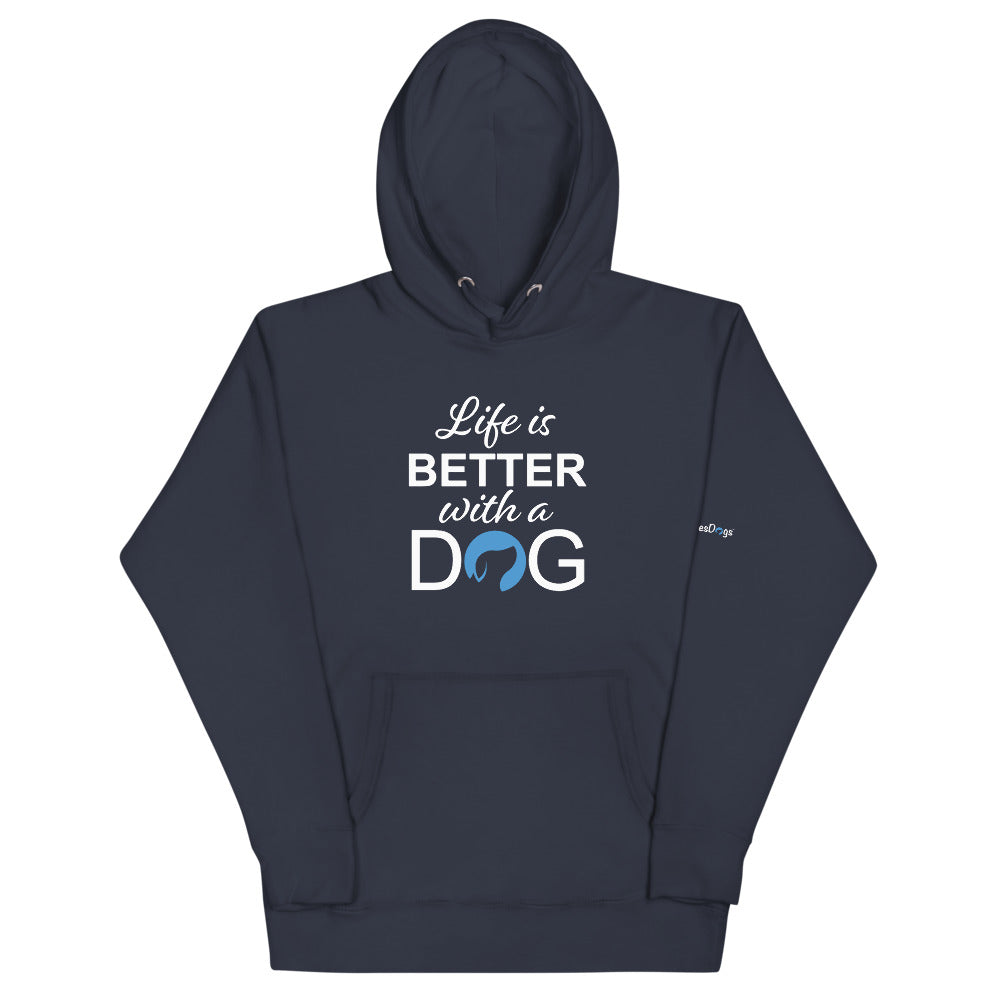 Life is Better with a Dog Logo Hoodie