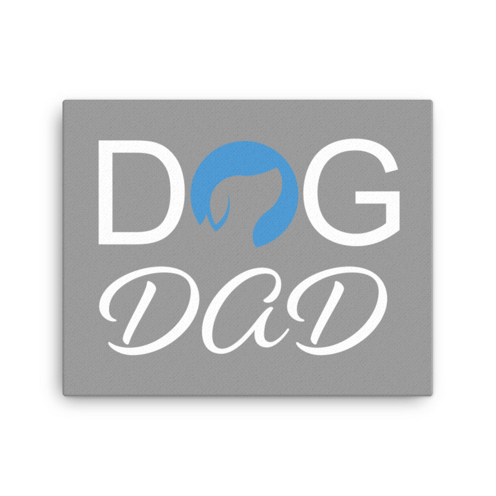 Dog Dad Canvas - Grey