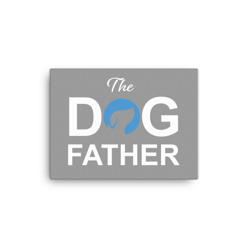 The Dog Father Canvas - Grey